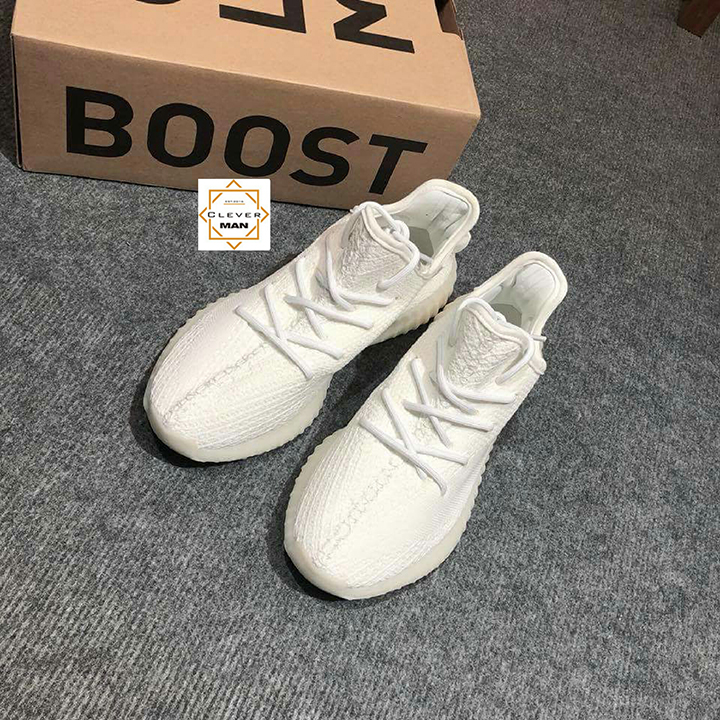 (FREESHIP+HỘP)  Giày thể thao Sneakers  YZ 350 V2 full white trắng cực đẹp cho cả nam và nữ