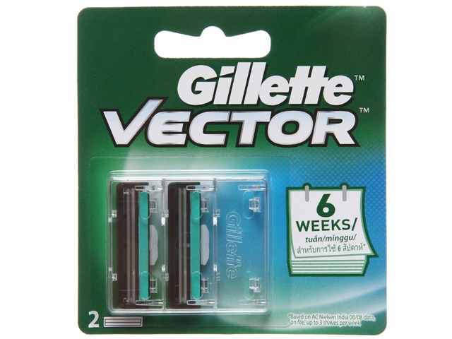 Bộ Dao Cạo Râu + 2 lưỡi Dao Cạo Gillette Vector