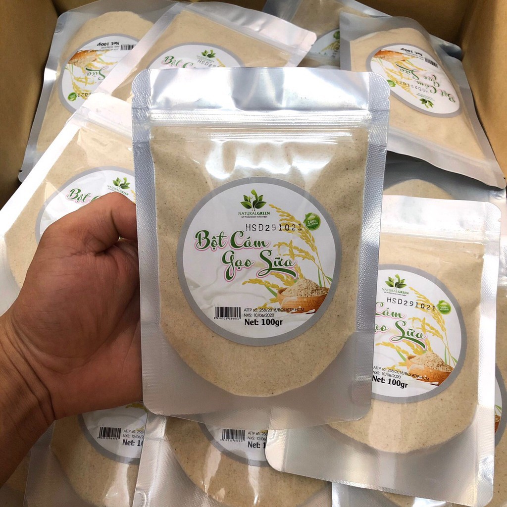 Bột Cám Gạo Sữa Nguyên Chất Làm Đẹp Trắng Da