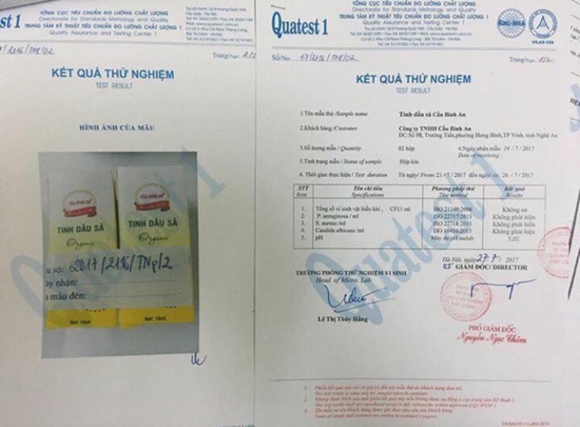 Tinh dầu sả Nguyên chất 100% Cầu Bình An.