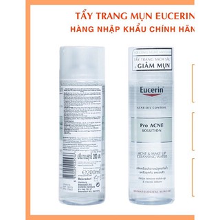 Tẩy trang Eucerin mới