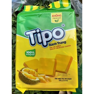 TÚI 220G BÁNH TRỨNG TIPO KEM TRỨNG / KEM SẦU RIÊNG