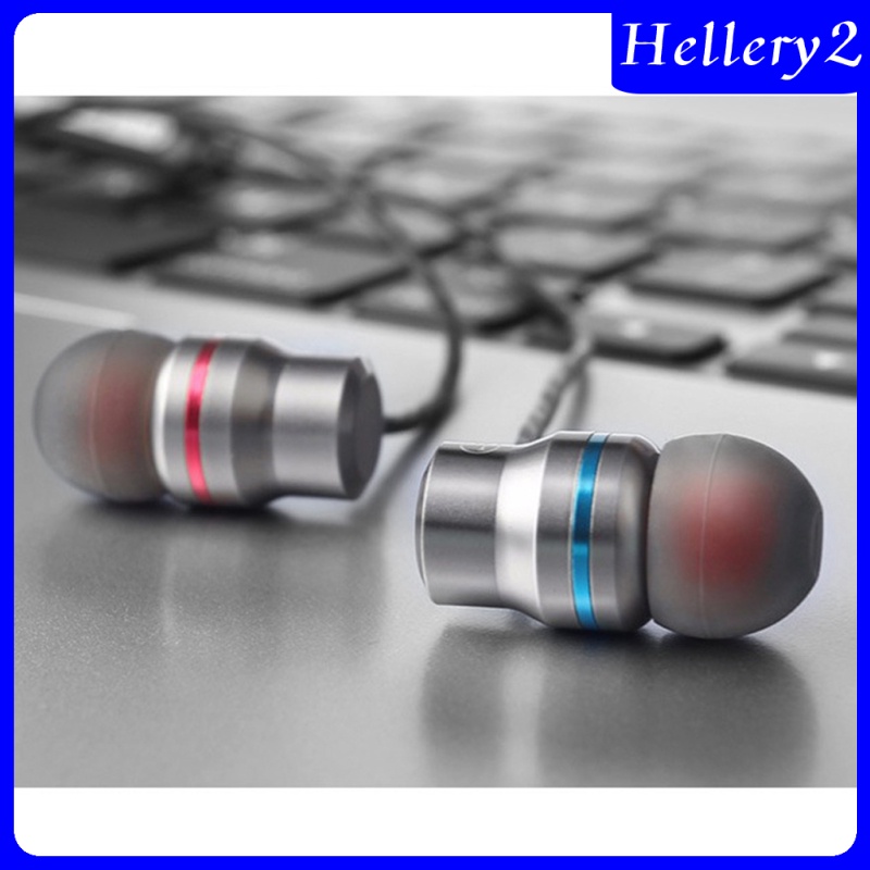 [HELLERY2] Universal In-Ear Bass Earphones With Microphone &amp; Remote Red