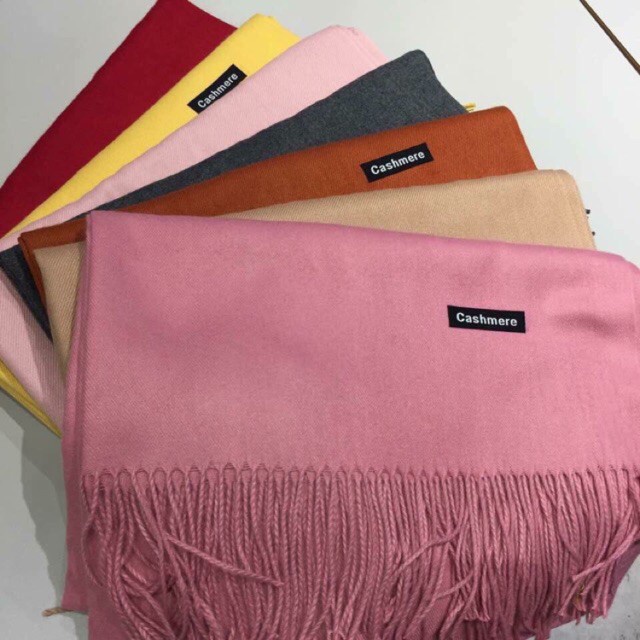 [THANH LÝ❤️] KHĂN CASHMERE QUÀNG CỔ MÀU TRƠN CỰC MỊN ĐẸP
