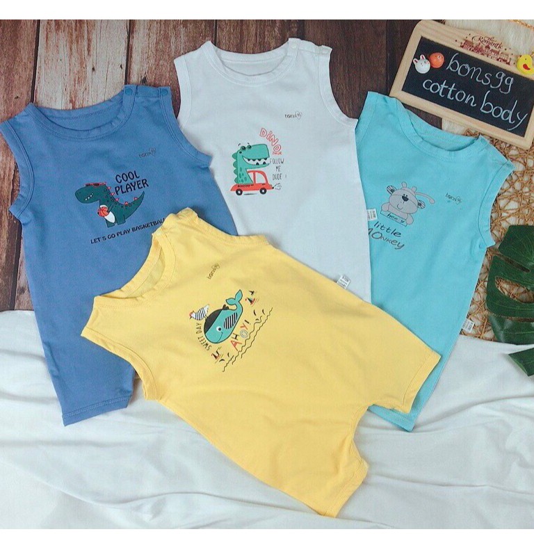 Body cộc tay Bon vải cotton