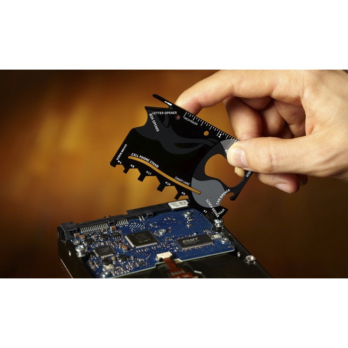 [Tổng Kho Sỉ] Miếng Thép Kĩ Thuật Kiểu Ninja 18 Chức Năng (Đen/Bạc)