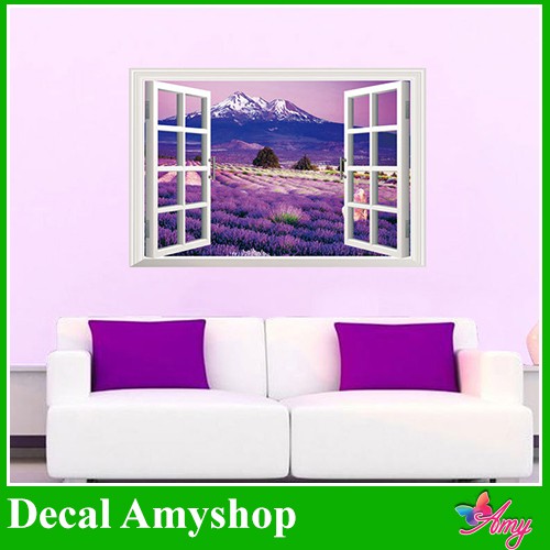 Decal cửa sổ Lavender - DCS016