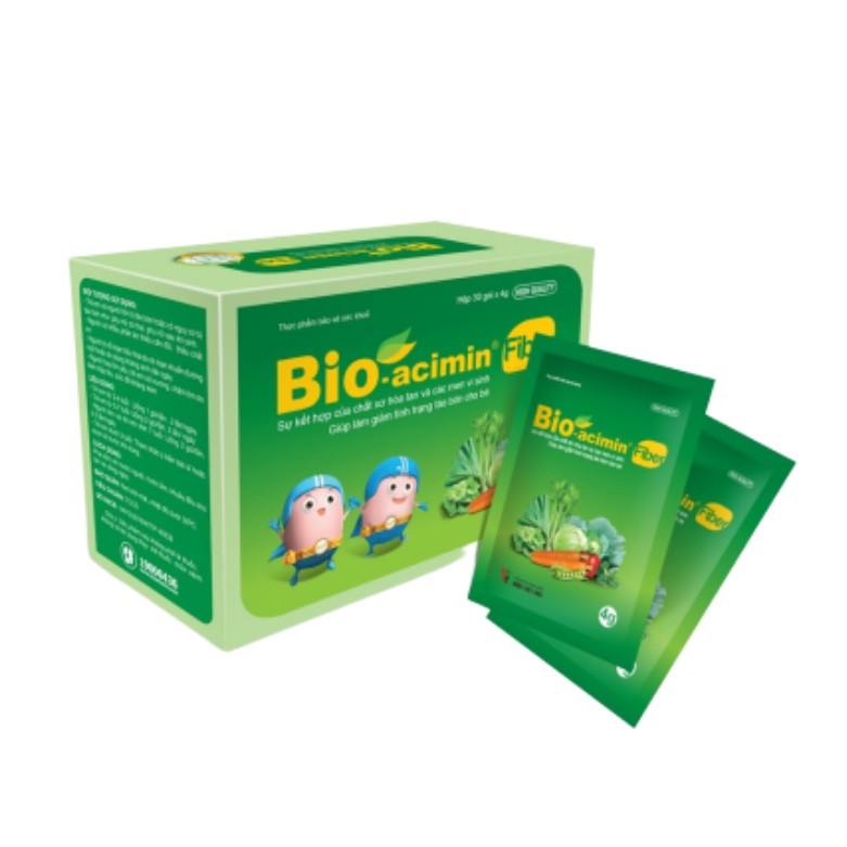 Men vi sinh Bio-acimin Fiber, giảm táo bón bổ sung chất xơ cho bé hệ tiêu hóa khỏe mạnh