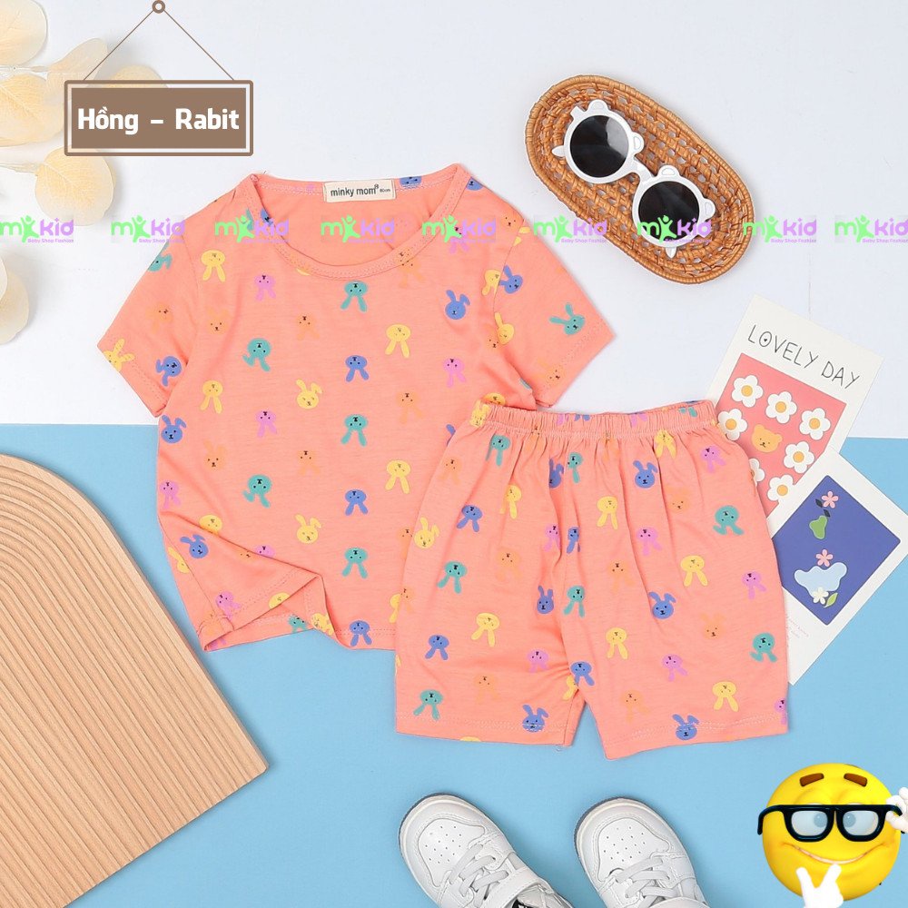 Bộ Thun Lạnh Cho Bé 7-26KG 💖 Bộ Cộc Tay MK KID Cho Bé Trai Bé Gái chất thun lạnh siêu mềm mịn mát