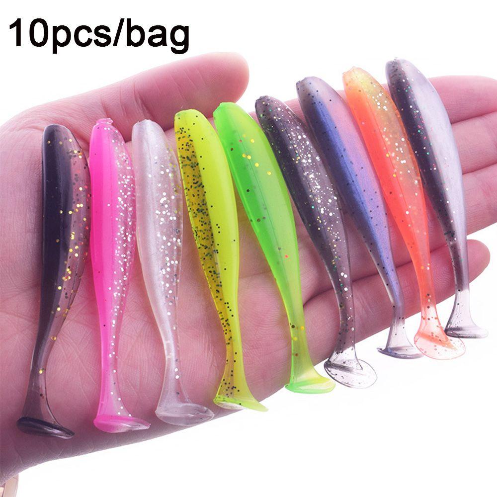 Bộ 10 Mồi Giun Giả Câu Cá Nhiều Màu Sắc