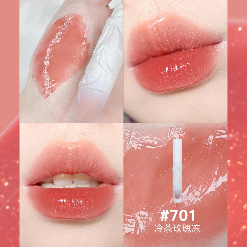 Son kem tint Gogo Tales mềm môi căng mọng môi nơ khắc nổi siêu xinh mirror lipgloss