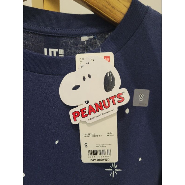 Áo thun chính hãng UNI. QLO Snoopy Nữ Size S