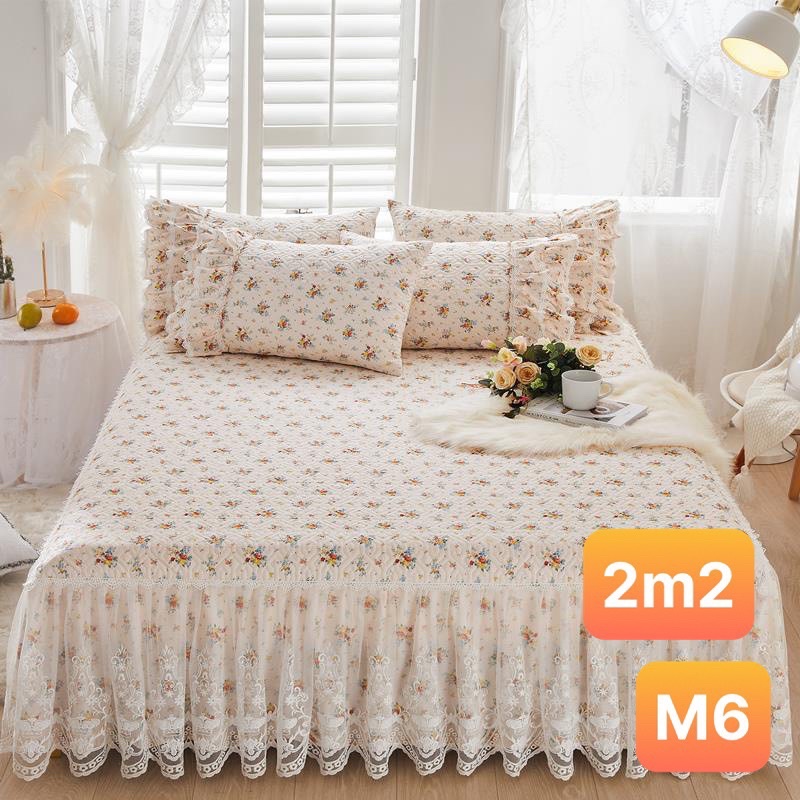 Bộ ga phủ  bánh bèo 1m6x2m