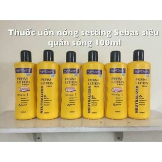 Thuốc uốn tóc Sebas siêu quăn sóng cao cấp 1000mlx2