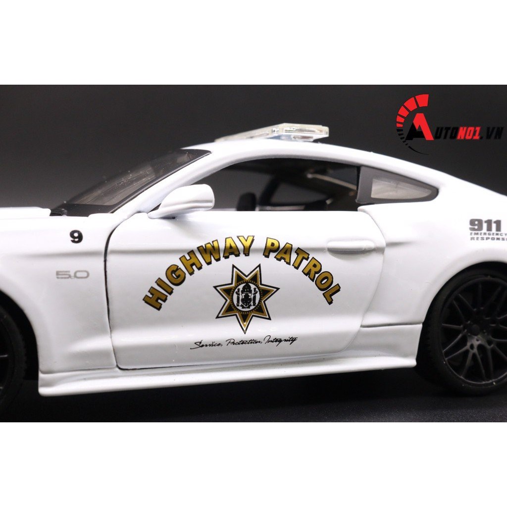 MÔ HÌNH XE FORD MUSTANG GT POLICE 2015 WHITE 1:24 MAISTO 4321