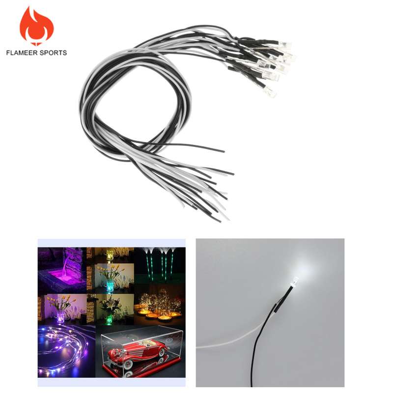 Set 10 đi ốt đèn LED 6V chiều dài 11.8inch (30cm) trang trí đồ chơi thủ công DIY | BigBuy360 - bigbuy360.vn