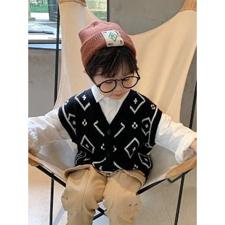 Áo Len Không Tay Bằng Nhung Thời Trang Thu Đông Mới 2021 Dành Cho Bé Trai
