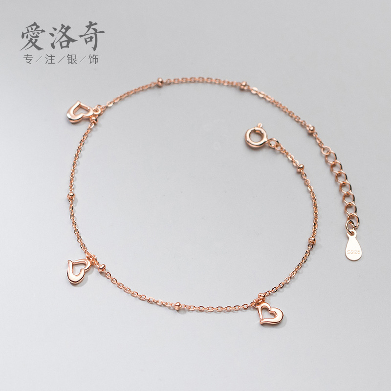 Lắc Chân Mạ Bạc 925 Hình Trái Tim Xinh Xắn Cho Nữ | BigBuy360 - bigbuy360.vn