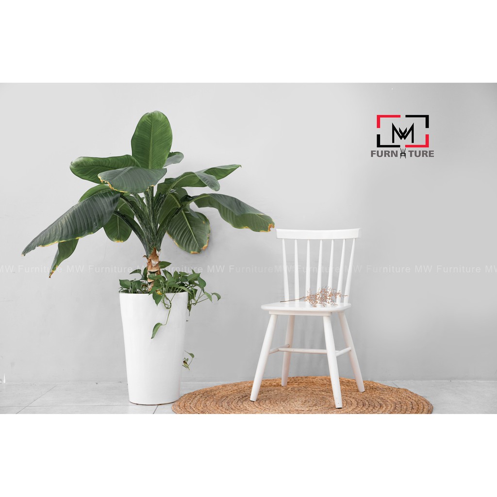 Ghế Windsor Chair gỗ cao su tự nhiên nhiều màu MW FURNITURE - Nội thất căn hộ