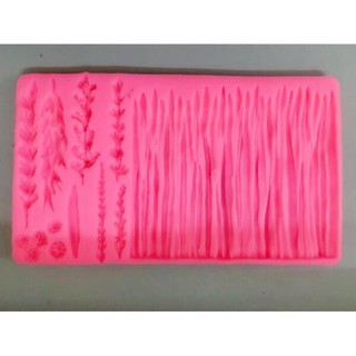 Khuôn silicon 4D ốp viền hoa lavender