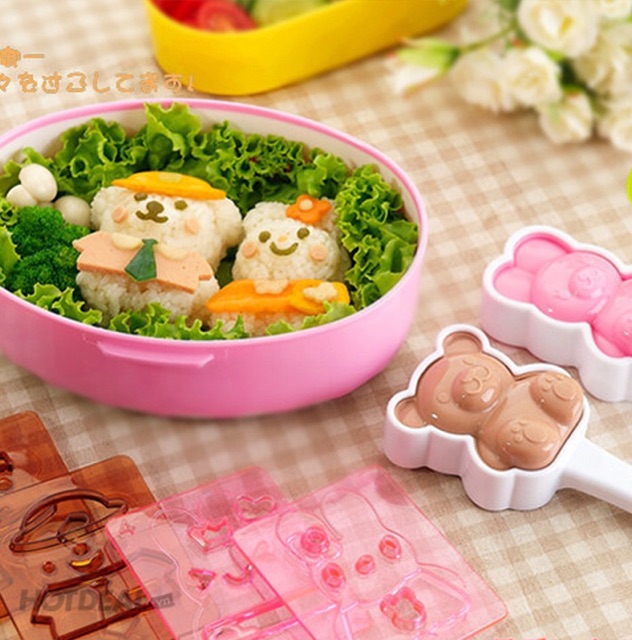 Khuôn tạo hình cơm cho bé ngộ nghĩnh Thương hiệu Nhật