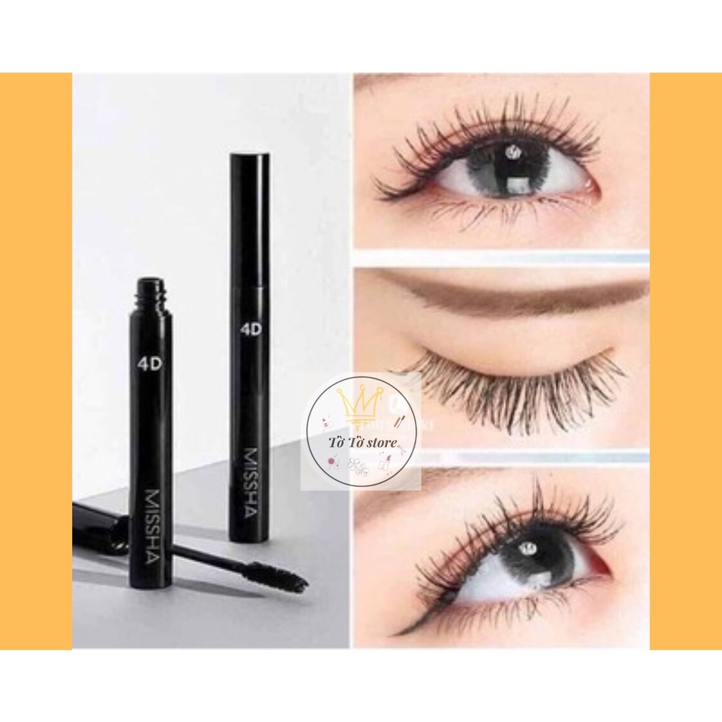 [Hàng mới về] Mascara Missha hiệu ứng 3D/4D trang điểm thời trang sang trọng [CÓ ẢNH THẬT]