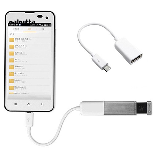 Cáp Chuyển Đổi Usb 2.0 A Female Sang Micro B Male Cho Samsung Htc