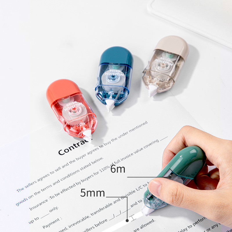 Bút xóa kéo mini 6m màu sắc ngẫu nhiên tiện dụng