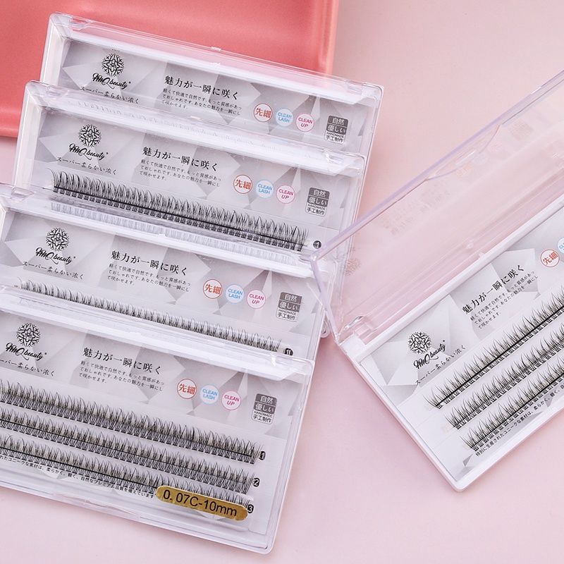 Một hộp 120 sợi lông mi tự nhiên mềm.