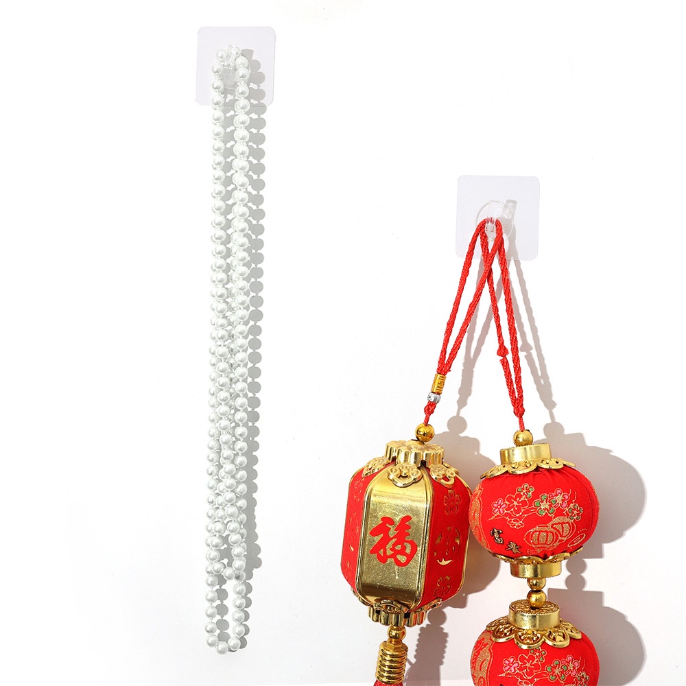 Móc Dán Tường Trong Suốt Không Đục Lỗ Chịu Lực Cao Tiện Dụng Cho Nhà Bếp/Phòng Tắm
