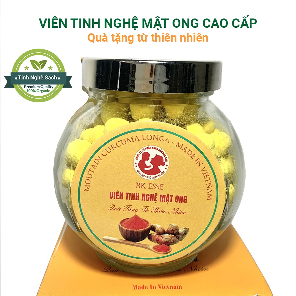 Viên tinh nghệ mật ong cao cấp Bắc Kạn, Viên nghệ mật ong cao cấp Bắc Kạn 150g, có chứng chỉ đạt chuẩn ORGANIC | BigBuy360 - bigbuy360.vn