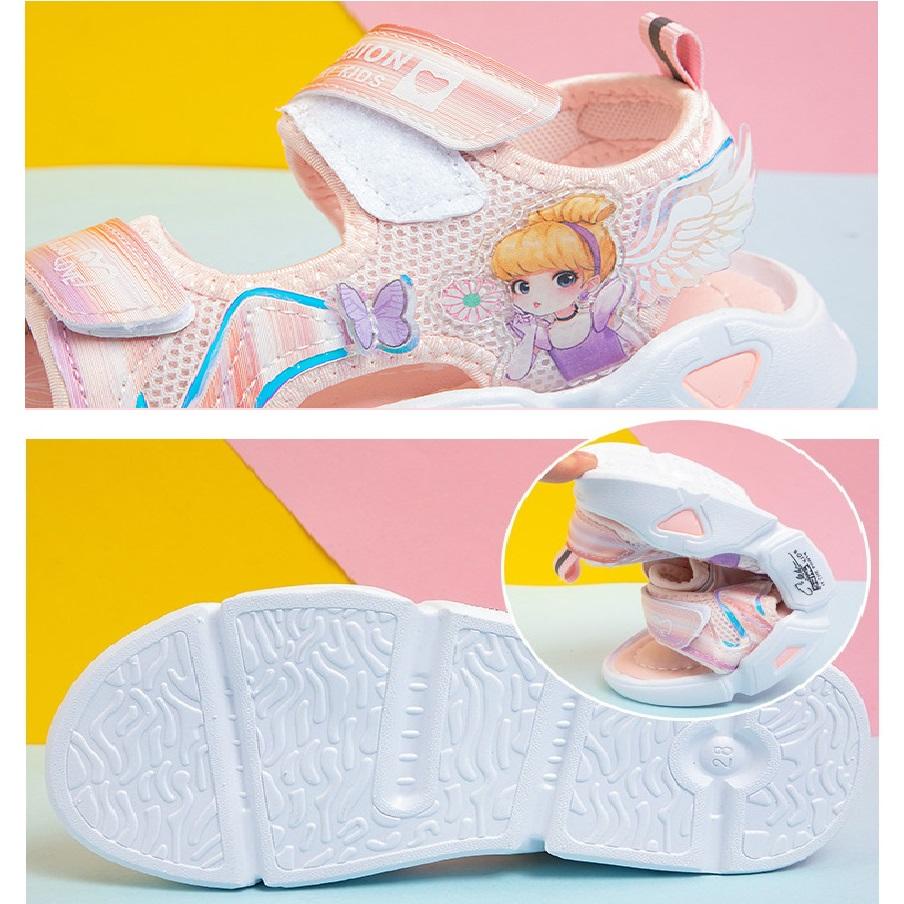 Sandal cho bé gái giày sandal đi học dép quai hậu công chúa quai ngang size 26-37 [SDG25]