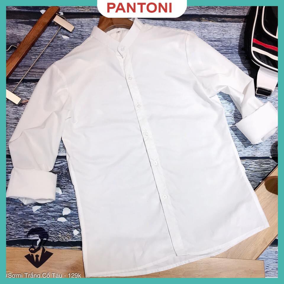 Áo sơ mi nam dài tay CỔ TÀU cao cấp : Chất liệu lụa mềm mịn, không nhăn, thoáng mát, thấm hút mồ hôi(SMT) | BigBuy360 - bigbuy360.vn