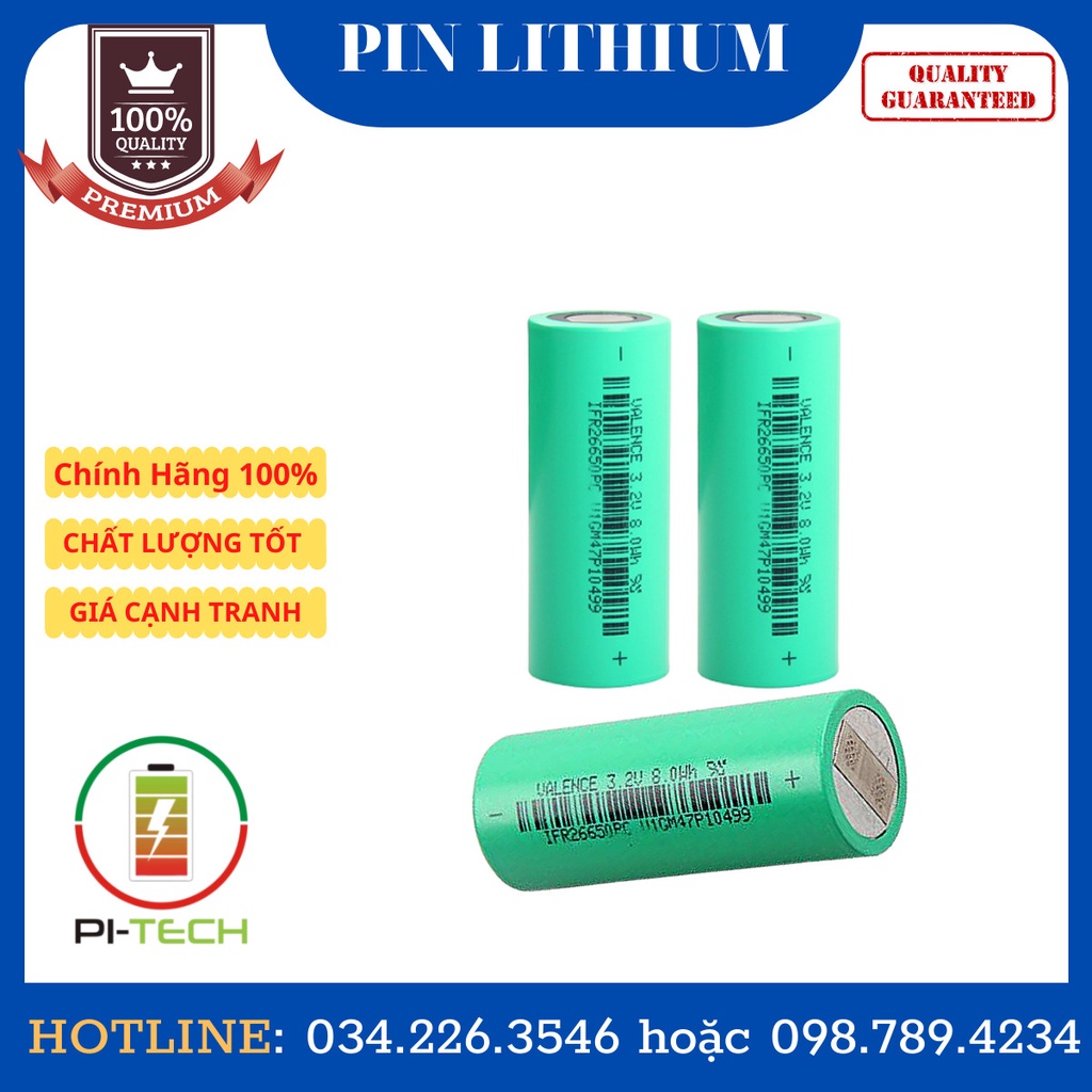 Pin 26650 3.2V 2500mAh VALENCE (Pin khởi động xe)