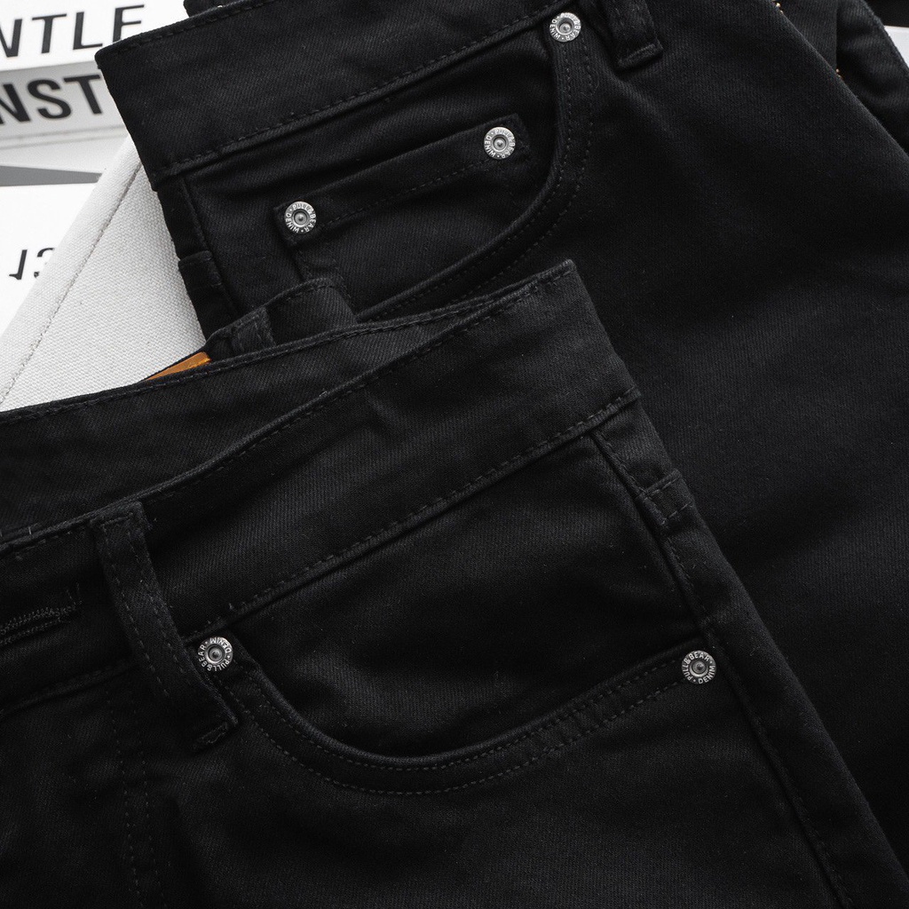 Quần jean dài nam chất vải dày dặn, tone màu nguyên bản form slim fit tôn dáng 6480