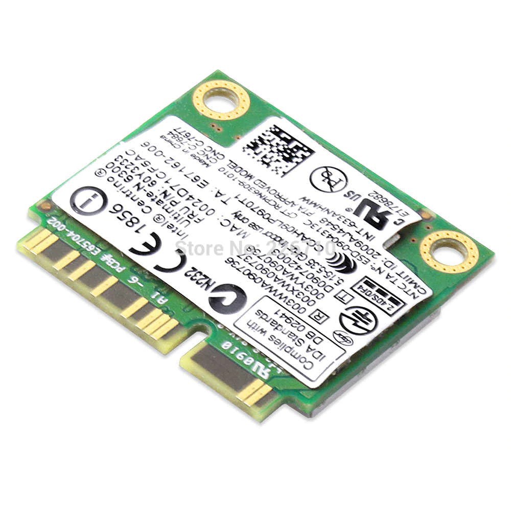 CARD WIFI 2 BĂNG TẦN INTEL 6300 dùng cho Thinkpad X200 X201 X220 X230 T410 T410s T420 T420s T430 T430s T510 T520 T530