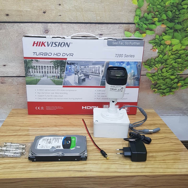 Bộ 1/2/3/4 mắt camera Hikvison 5MP âm thanh DS-2CE16H0T-ITFS tiếng trong, hồng ngoại EXIR mới