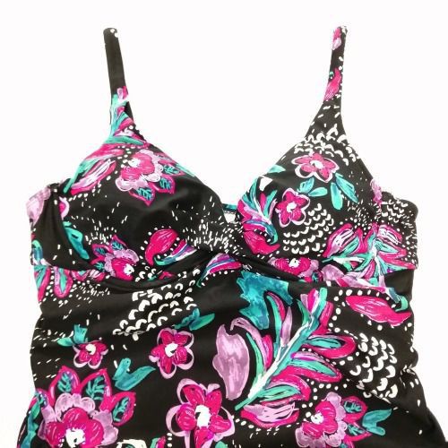 Đồ bơi nữ Anne Cole hai dây đen chấm trắng in hoa  18MT20156 ( TH8933 ) | BigBuy360 - bigbuy360.vn