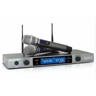 [Mã ELHACE giảm 4% đơn 300K] Bộ micro không dây Music Wave HS-1080 (Bạc)