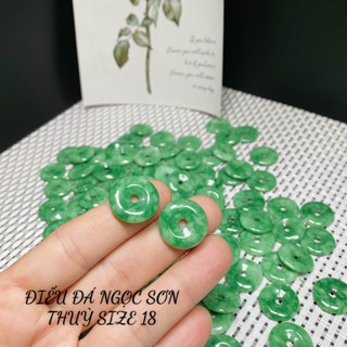 Đồng Điếu NGOC  Sơn Thủy Size Nhỏ Kèm Dây Đeo Cổ