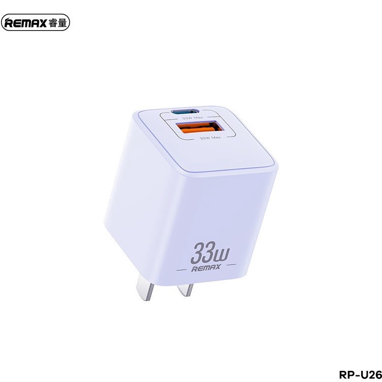 Củ sạc nhanh 33W GaN 2 cổng PD+QC U26
