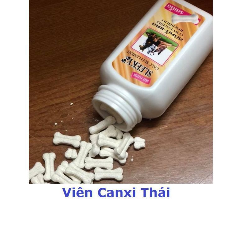 Đồ ăn thưởng chó mèo , Viên nhai SPIRIT bổ sung VITAMIN/KHOÁNG/CALCIUM chắc xương dưỡng lông cho cún thú cưng lọ 160G