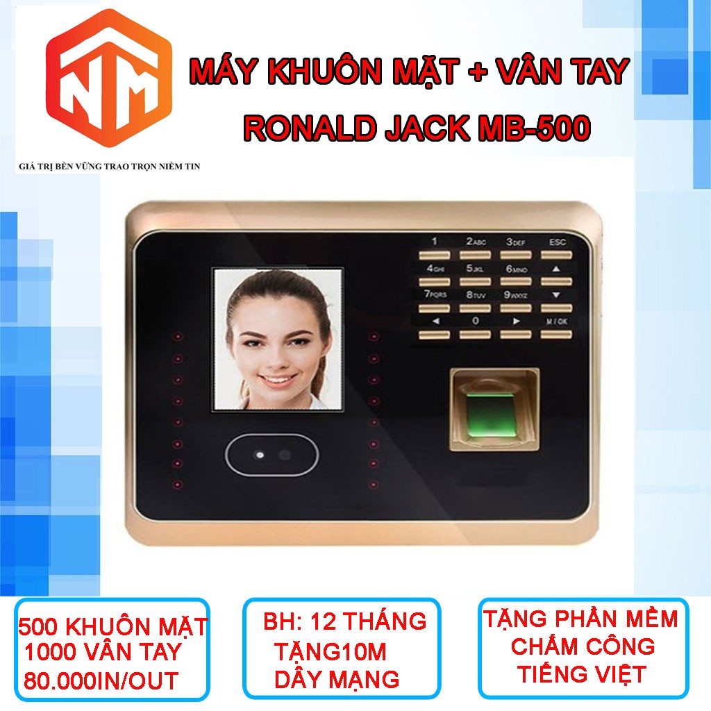 Máy chấm công khuôn mặt Ronald Jack MB500 - Máy Chấm Công Khuôn Mặt - Nhật Minh