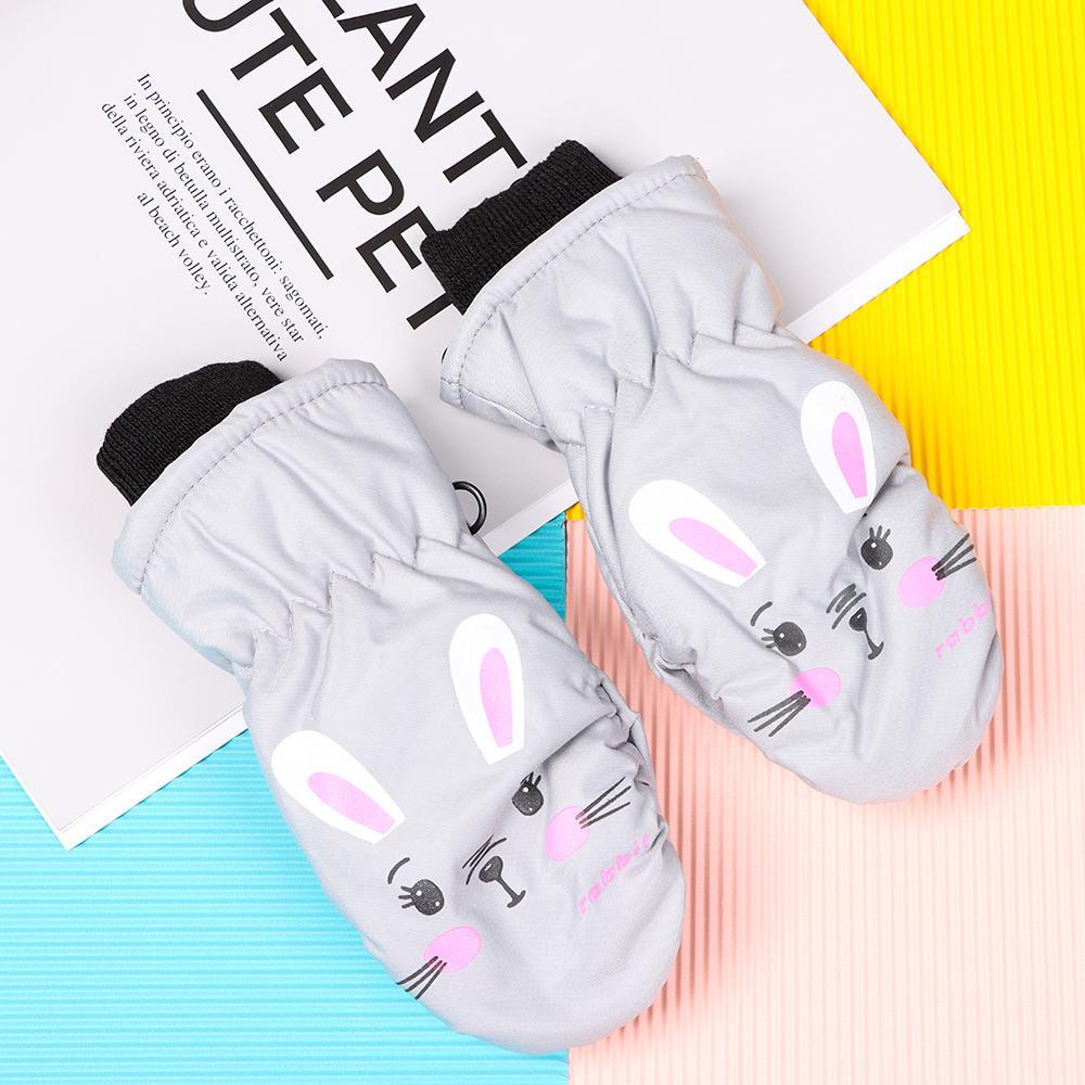 Găng Tay Trượt Tuyết Dày Dặn Ấm Áp Xinh Xắn Chống Trượt Cho Bé 0-5 Tuổi