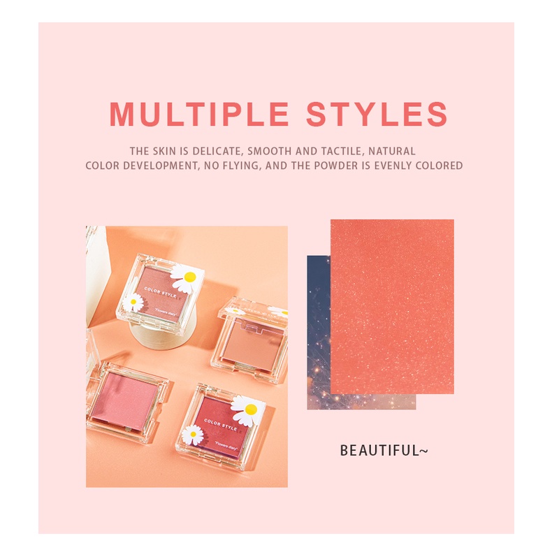 [Hàng mới về] Phấn má hồng 6 màu tùy chọn tự nhiên lâu trôi | BigBuy360 - bigbuy360.vn