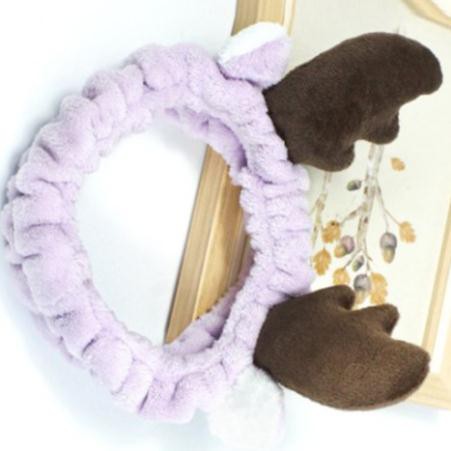 Băng Đô Sừng Hươu 3D Vải Nhung Mềm Mại