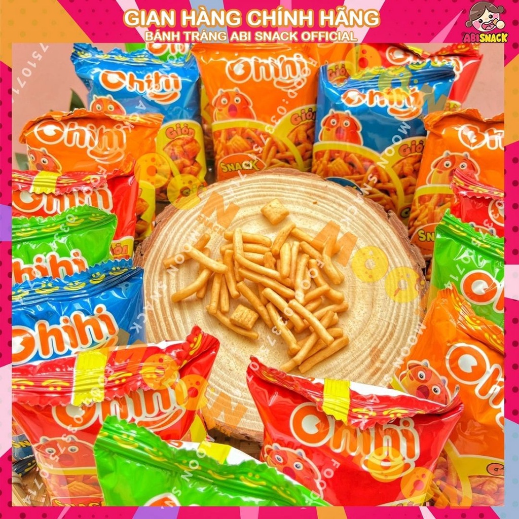 Combo 10 gói snack bim bim que Ohihi mini giòn giòn tuổi thơ ngon 8g/1 gói