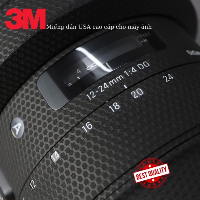 Miếng Dán Skin Máy Ảnh 3M - Mẫu Matrix Black vân nổi- Cho máy ảnh Sony Mirroless và ống kính...