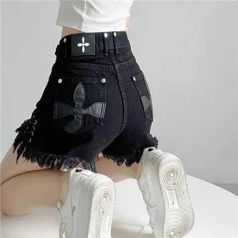Quần Short Denim Lưng Cao Dáng Chữ A Plus Size C9294 Cho Nữ