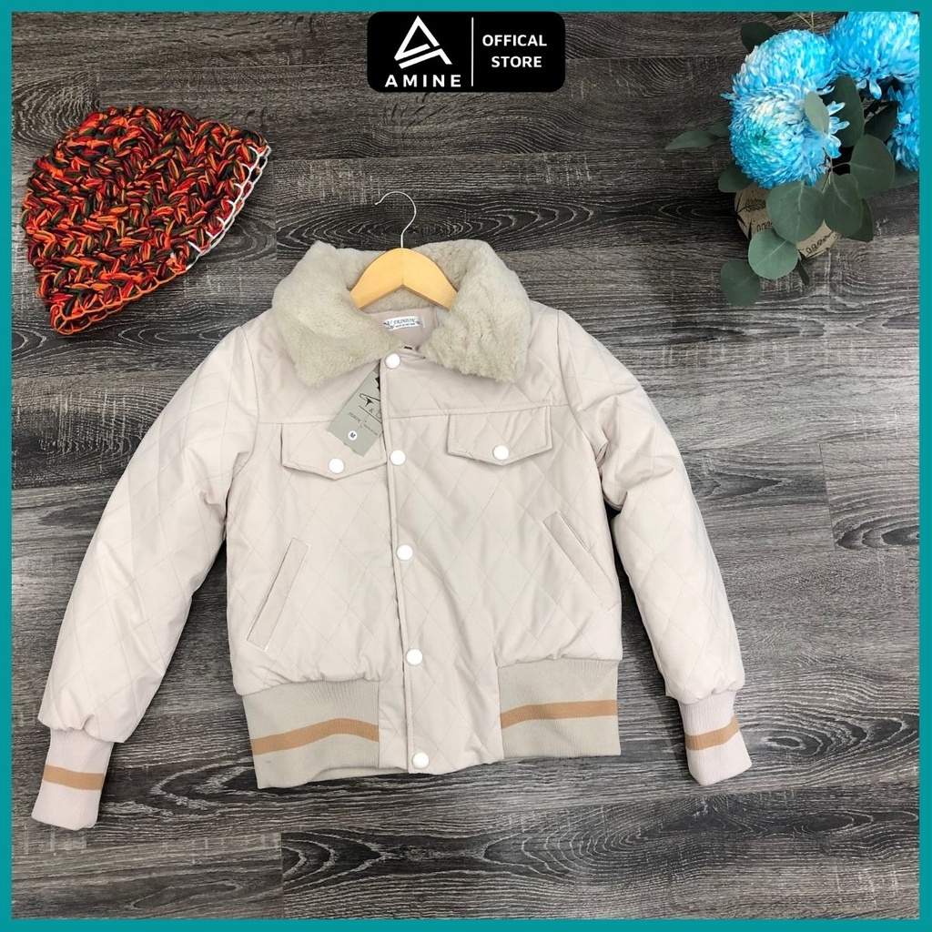 Áo phao nữ, Áo khoác lót lông nữ thời trang C74